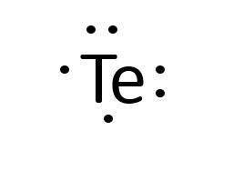 tellurium electron dot diagram.